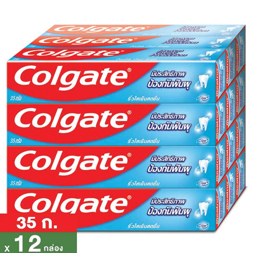 ®Colgate Toothpaste Proven Cavity Protechtion Double Cool Stripe 35g 1x12