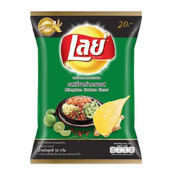 I1 Lay's Flat Potato Chips Mieng Kam Krob Ros Flavor 42g / (件)